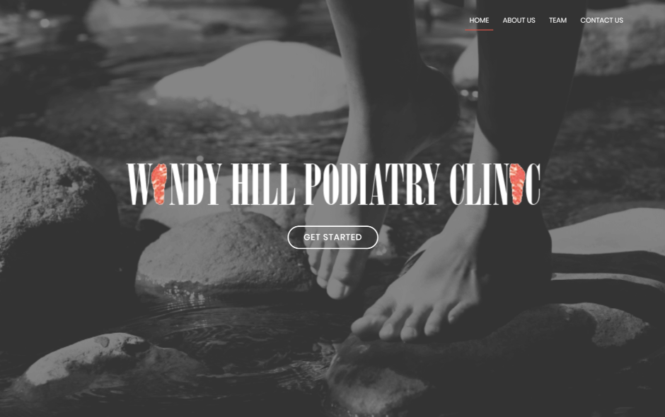 Windy Hill Podiatry Clinic website